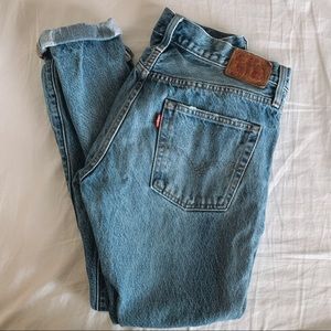 Levi’s 501 distressed jeans